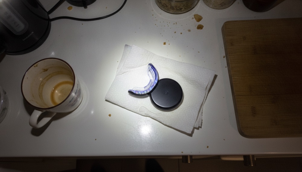 Tray done — excuse the state of the counter